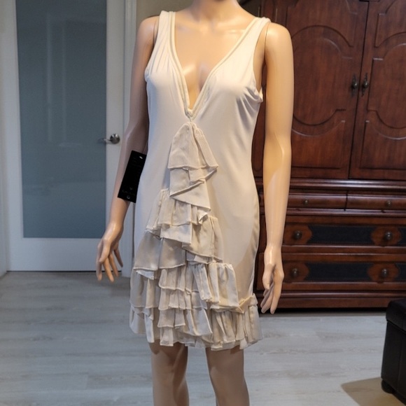 Dressy Cream Dress - Picture 1 of 2